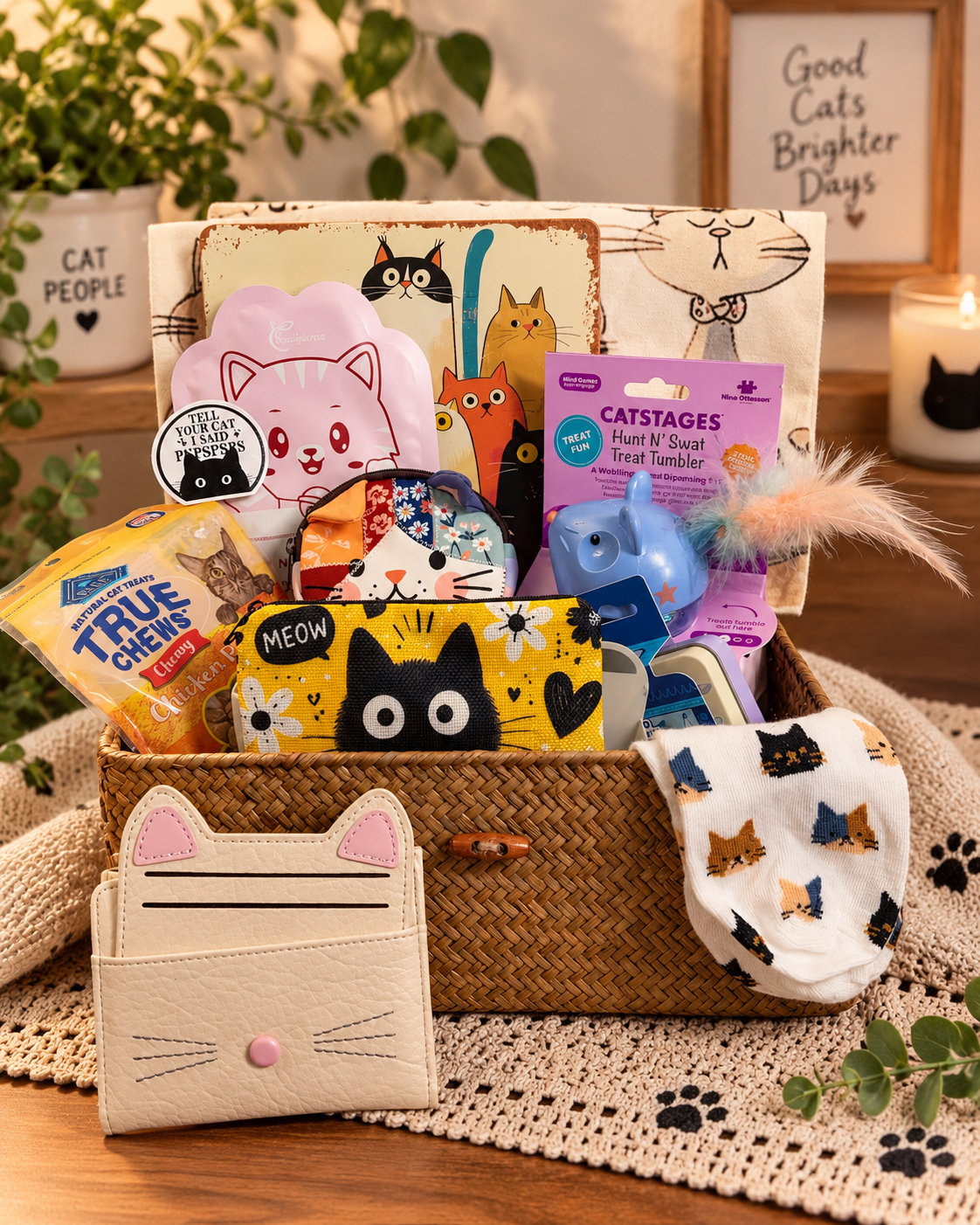 The Cats Meow Theme Basket 🐾
